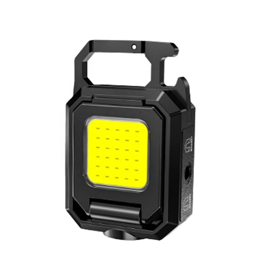 Rechargeable Cob Keychain Work Light with Bottle Opener and Magnet(1 Pack)